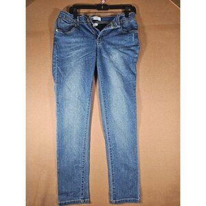 C'est Toi Women's Juniors Size 11 Blue Skinny Medium Wash Stretch Denim Jeans